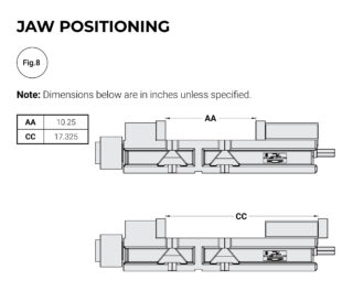 Kurt 3800H Jaw Positioning