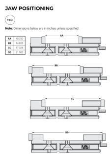 Kurt 3800V/3810V Jaw Positioning