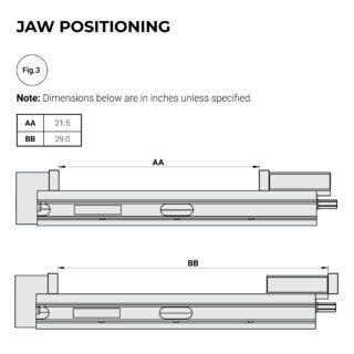 Kurt XL8 Jaw Positioning