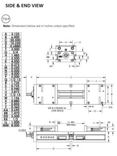 SCD640 Side and End View