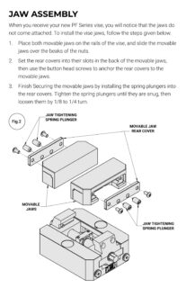 Kurt PF420 Jaw Assembly