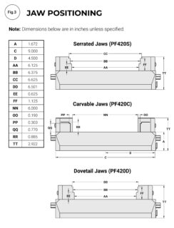 Kurt PF460 Jaw Positioning