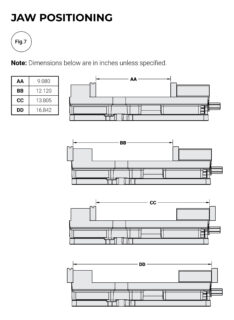 Kurt DX6A/DX6AR Jaw Positioning