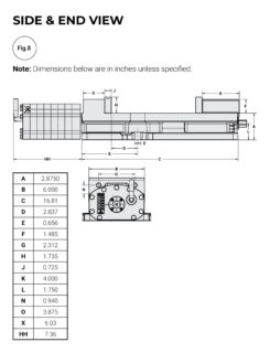 Kurt DX6A/DX6AR Side and End View