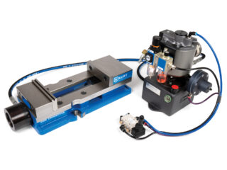 A hydraulic automation setup with DX6H vise and KHP3 pump