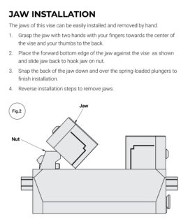 Kurt PFW420 Jaw Installation