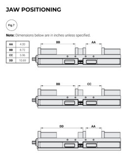 Kurt CTHDL64/CTHDLM64 Jaw Positioning