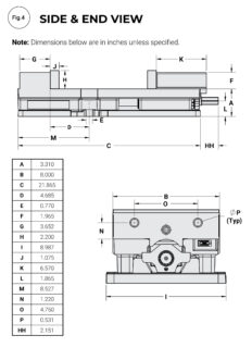 Kurt DX8/DX8R Side and End View