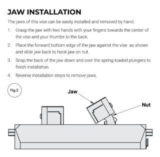 Kurt PFW460 Jaw Installation