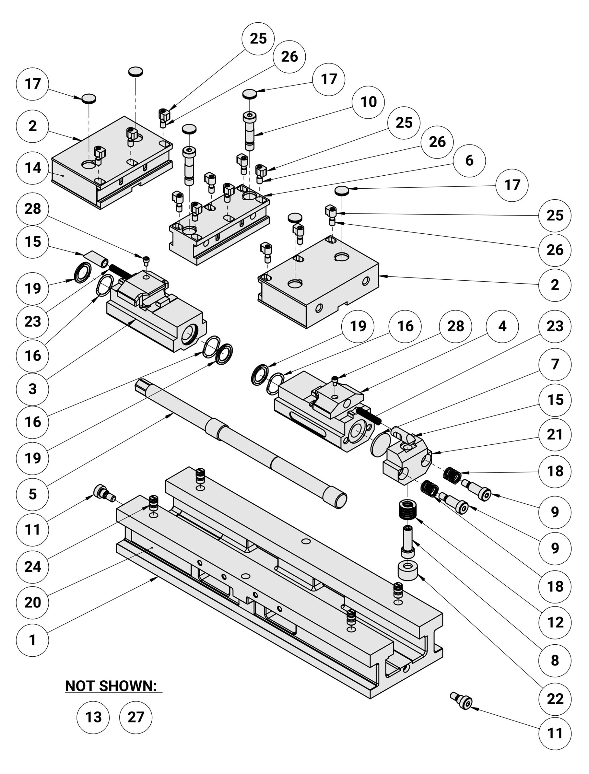 TriLock TL6CS Replacement Parts Diagram