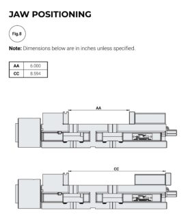 Kurt 3400H Jaw Positioning