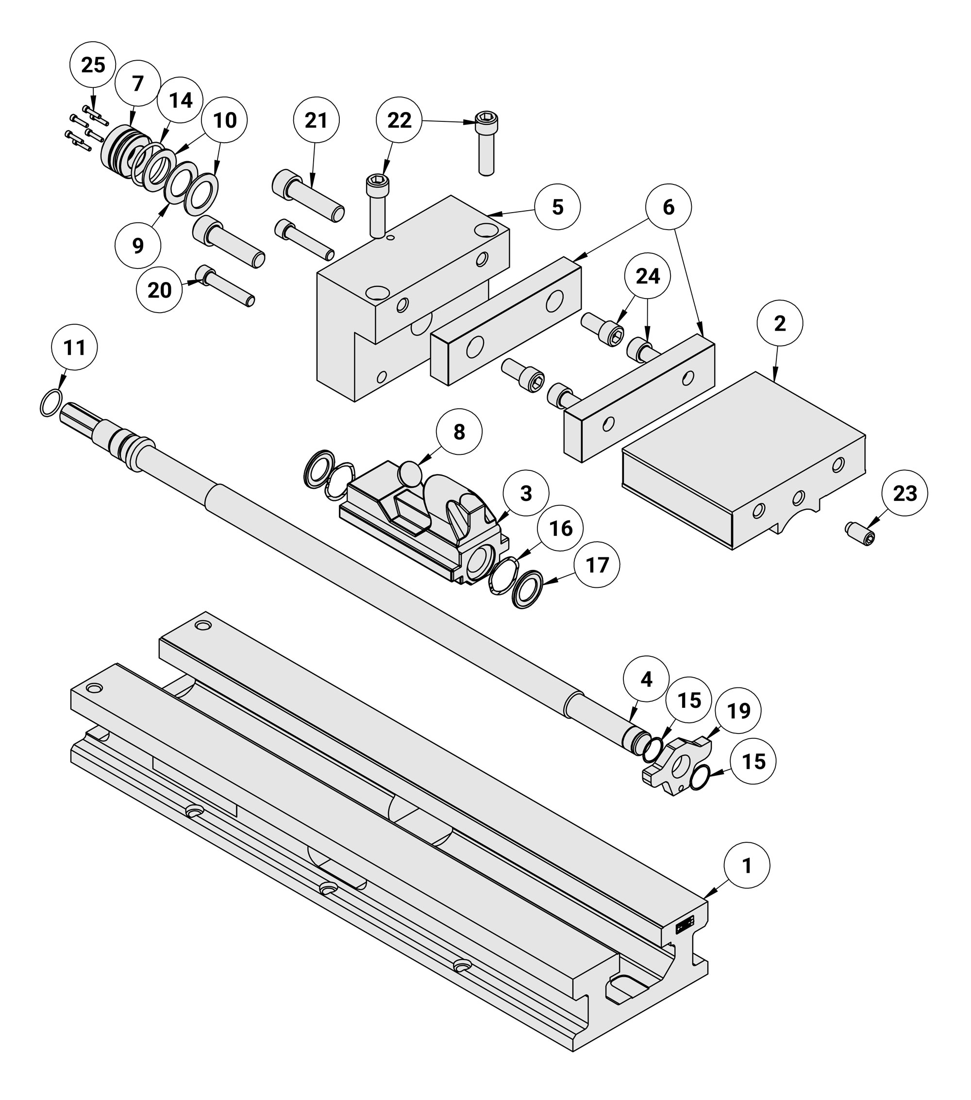 Kurt XL8R Replacement Parts Diagram