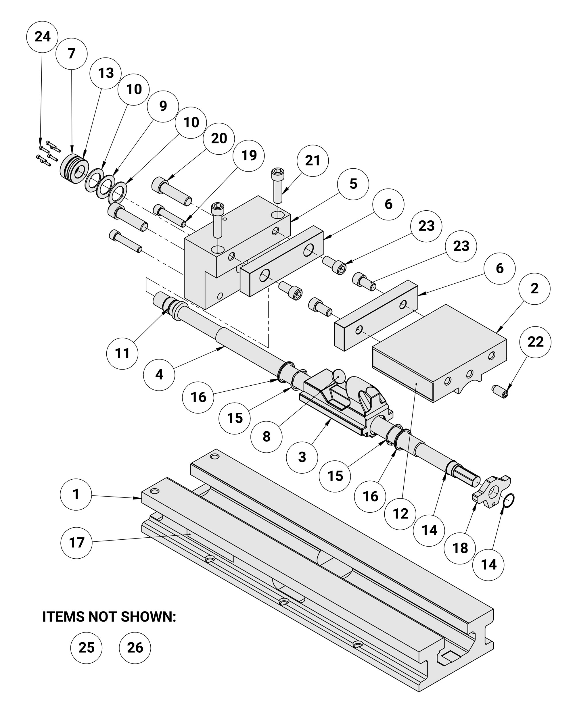 Kurt XL8 Replacement Parts Diagram