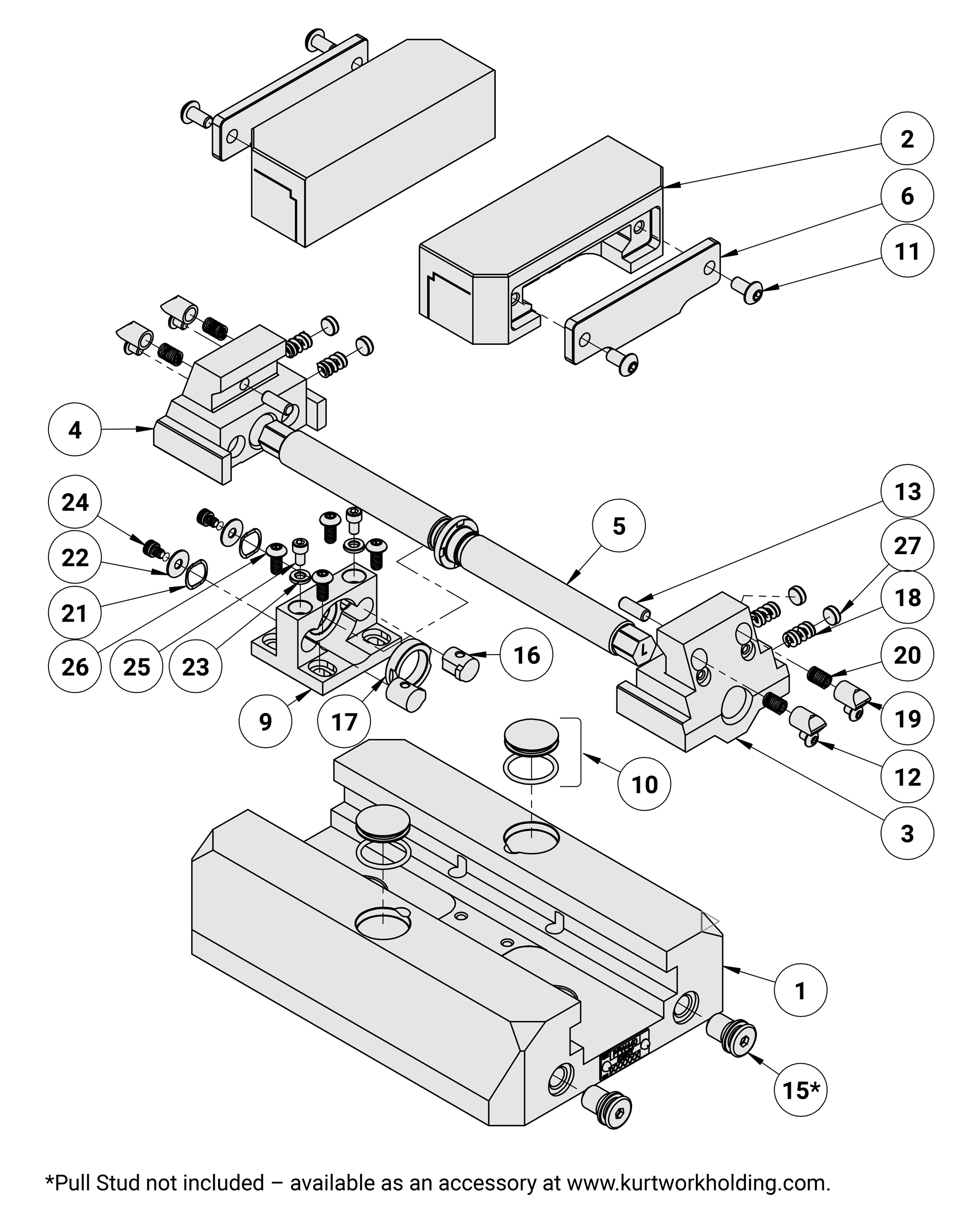 Kurt PFW440 Replacement Parts Diagram