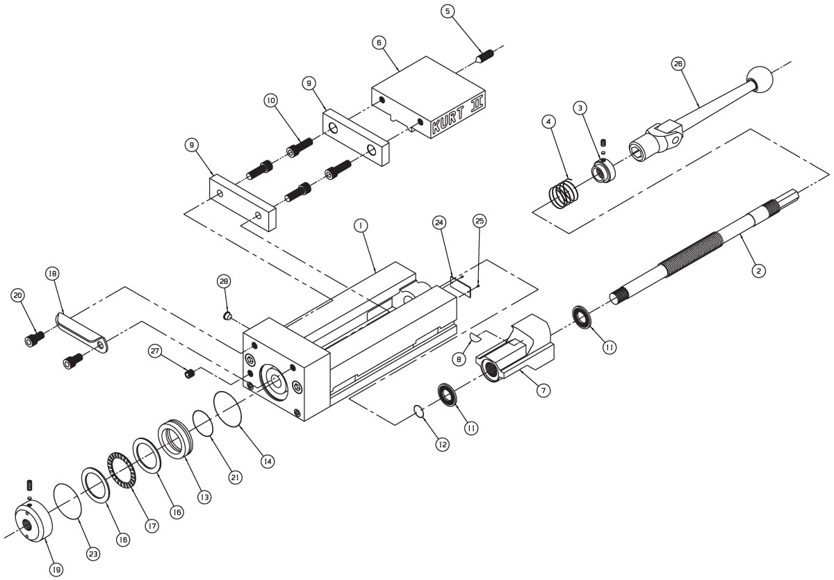 PTH800A Replacement Parts Diagram