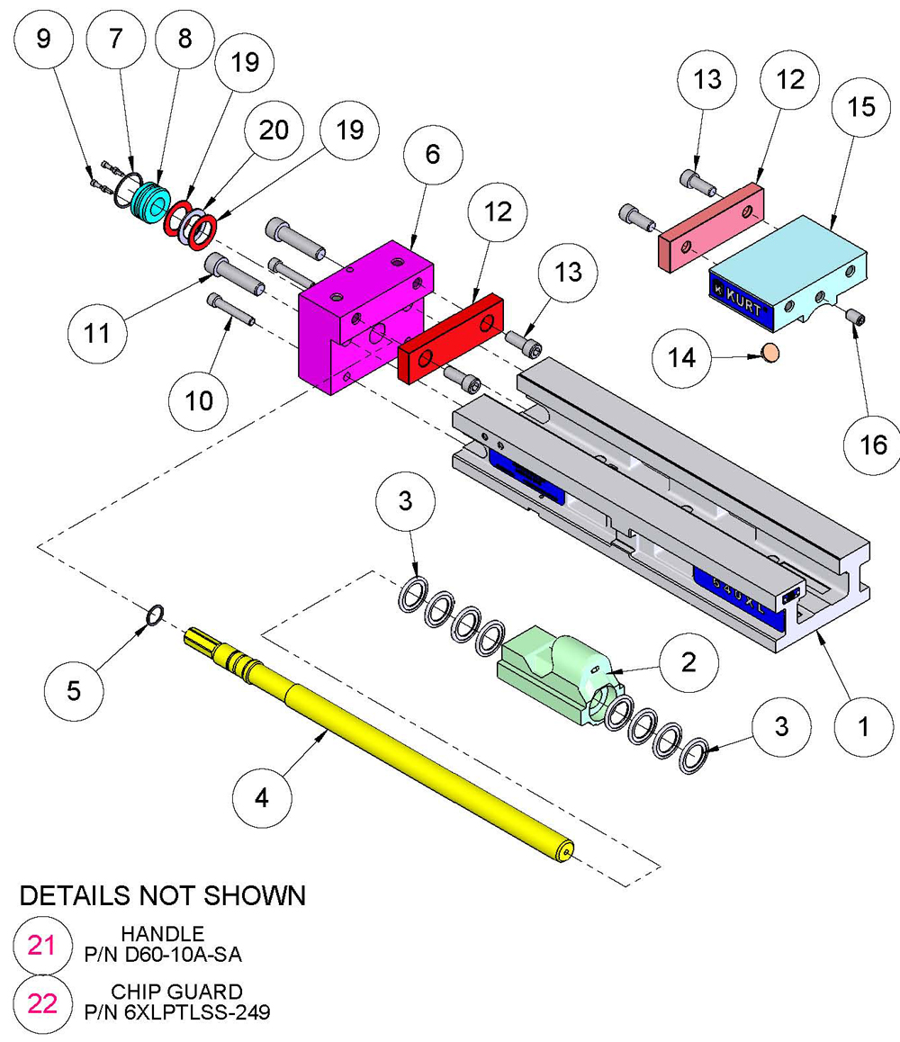 640XLR Replacement Parts