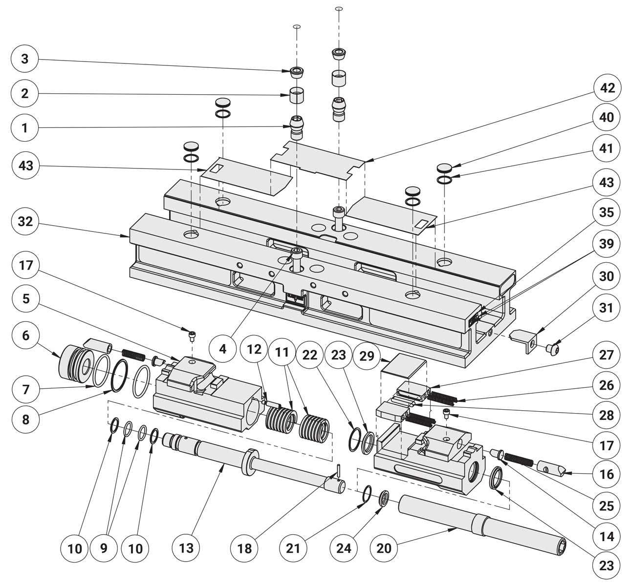 Kurt HDHLM6 Replacement Parts Diagram