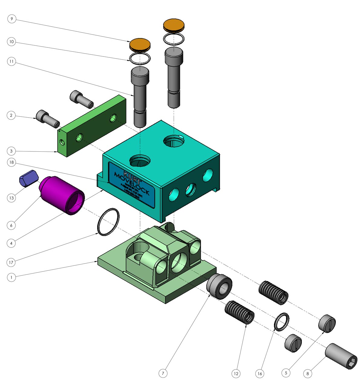 Kurt ML35 Replacement Parts Diagram