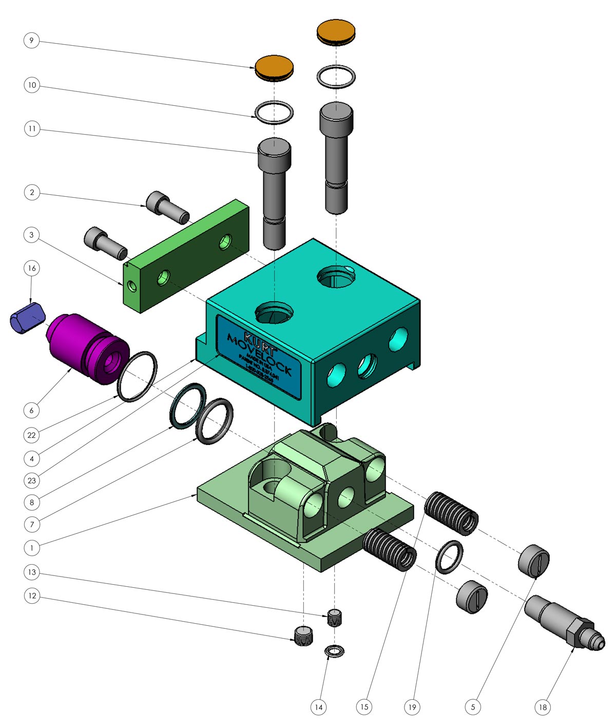 Kurt MLH35 Replacement Parts Diagram